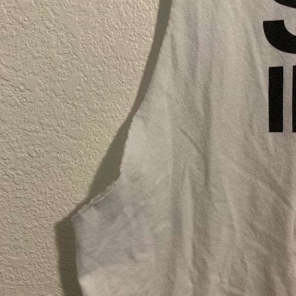 SoulCycle Soul in Love White Tank Top Raw Hems - Picture 5 of 8